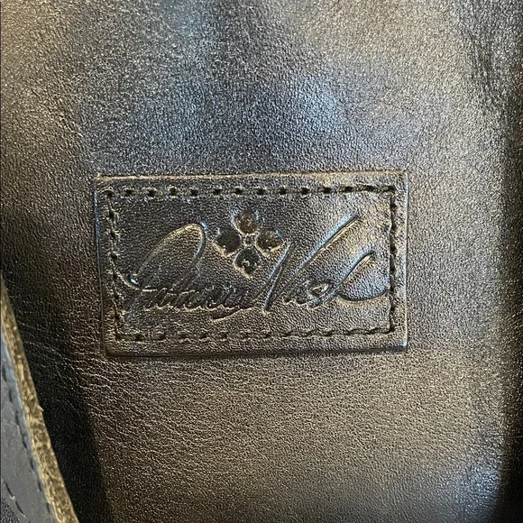 Patricia Nash Heritage Black Leather Chantilly Shoulder Satchel Tote Bag - Picture 3 of 16